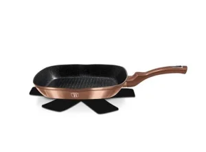 Пательня-гриль Berlinger Haus ROSE GOLD 28x28x4,1см (1889N-BH)