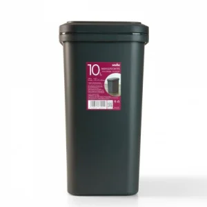 Фото мусорное ведро mvm bin-04 антрацит 10л (bin-04 10l anthracite)