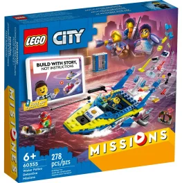 Конструктор Lego City Missions Детективные миссии водной полиции 278 деталей (60355)