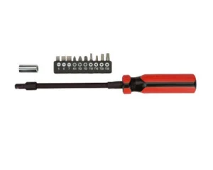 Викрутка із гнучким стержнем Top Tools із насадками 39D122