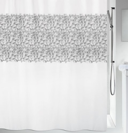 Фото шторка для ванной spirella iroko polyester серая 180x200см (10.18491)