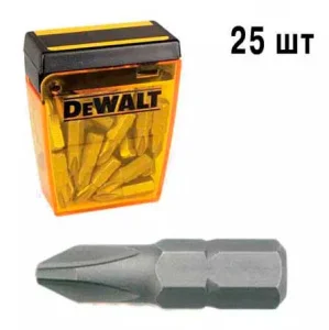 Біти торсійні DeWALT Extra Grip Ph2, 25 мм, 25 шт (DT70526)