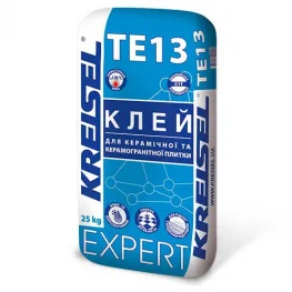 Клей для облицовки керамической и керамогранитной плиткой Kreisel Expert TE13 25кг