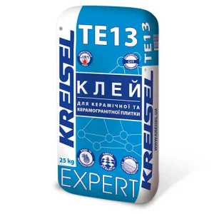 Клей для облицювання керамічною та керамогранітною плиткою Kreisel Expert TE13 25кг