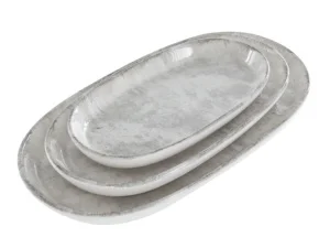 Набір блюд Alba ceramics Beige 10x17см 14,5x25см 17x30см (769-013)