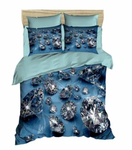 Комплект постільної білизни Lighthouse ranforce+3D Diamonds 200x220см євро (344OZ_2,0)