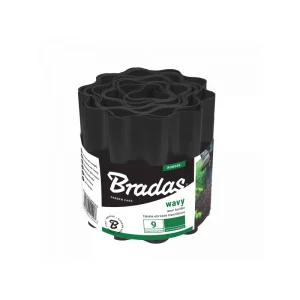Бордюр хвилястий Bradas 9мх15см чорний (OBFBK 0915)