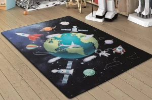 Килимок у дитячу кімнату Confetti Outer Space Lacivert 100x150см (CF_110083660)