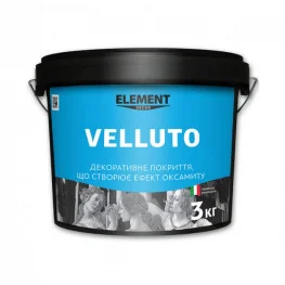 Штукатурка декоративная ELEMENT Velluto 3 кг