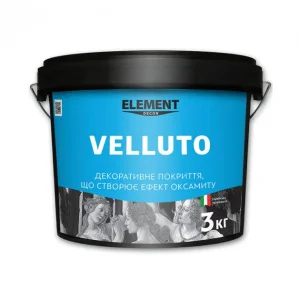 Штукатурка декоративна ELEMENT Velluto 3 кг