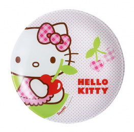 Фото тарелка luminarc hello kitty cherries 200 мм десертная