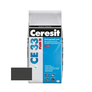 Суміш для заповнення швів Ceresit до 6 мм 116 антрацит CE33 Plus 2 кг