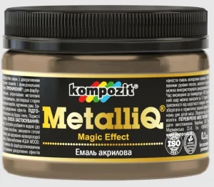 Эмаль акриловая Kompozit MetalliQ римское золото 0,1кг