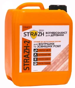 Вогнебіозахист внутрішній Strazh 2 безбарвний 5л