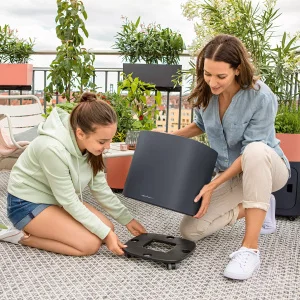 Вазон Lechuza Pila Planter Color бiрюзовий 35х35х32,5см (15901)