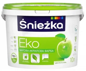 Краска интерьерная акриловая Sniezka Eko матовая 4,2кг