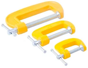 Комплект струбцин столярних MASTER TOOL тип "G" 3 предмети 25мм, 45мм, 70мм (07-0300)