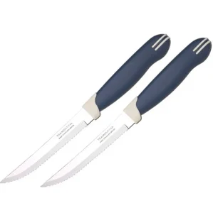 Фото набор ножей для стейка tramontina multicolor 125мм 2 предмета (23529/215)