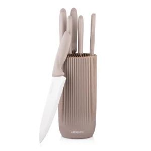 Фото набор ножей с блоком ardesto gemini, 7 предметов (ar2107kh)
