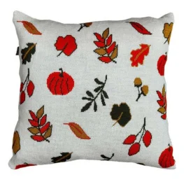 Фото подушка вязаная прованс happy fall 45x45см (039340)
