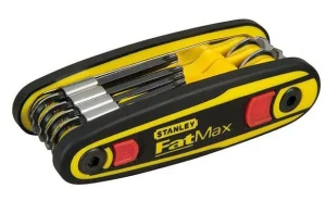 Ключі шестигранні STANLEY FatMax розкладні з фіксатором, 8 шт (0-97-552)
