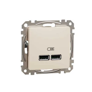 Розетка USB Schneider Sedna Design SDD112401 бежевий