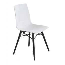 Фото стул papatya x-treme-s wox белый матовый, бук венге лак (3051)