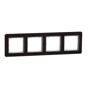 Рамка на чотири поста Schneider Sedna Elements SDD381804 венге