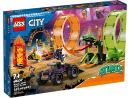 Конструктор Lego City Stuntz Двойная петля каскадерской арены 598 деталей (60339)