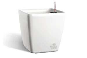 Розумний вазон Plastkon Quadrato Flower Lover білий 23,9 л