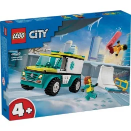 Конструктор Lego City Карета скорой помощи и сноубордист 79 деталей (60403)