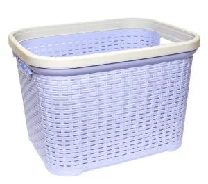 Кошик для білизни Irak Plastik бузковий 45x35,5x30,5см 35л (5557)