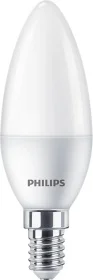 Фото светодиодная лампа philips ecohomeledcandle 5w 500lm e14 840 b35ndfr (90019087)