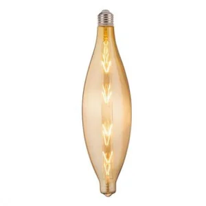 Лампа філамент Horoz Electric ELLIPTIC 8W 2200K E27 620Lm янтарна 340мм (001-054-0008-010)