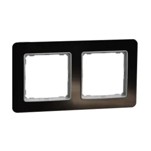 Рамка подвійна Schneider Sedna Elements SDD361802 чорне скло