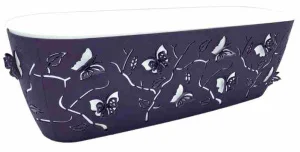 Горщик для квітів Alyaplastik Butterfly Balcony 3D темно-фіолетовий 7,3л (10323)