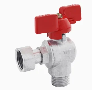 Кран шаровой с накидной гайкой угловой Karro 1/2“ ВН PN30 (KR-06/61)