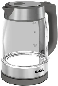 Фото электрочайник tefal glass kettle ki740b30