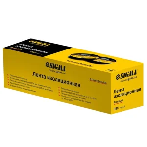 Стрічка ізоляційна ПВХ Sigma Premium чорна 0,13ммx19ммx10м (8411601)