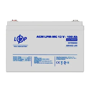 Акумулятор LogicPower мультигелевий LPM-MG 12V 100Ah (3877)
