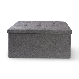 Фото пуф двойной для хранения mvm th-04 серый 760х380х380мм (th-04 gray)