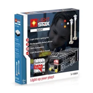 Фото конструктор light stax magic tuning с led подсветкой 47 элементов (ls-s15001)