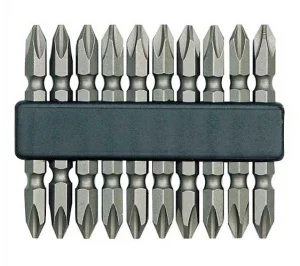 Біта викруткова двостороння VOREL PH2x60мм 10шт (65700)