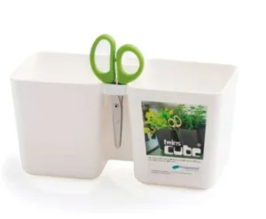 Горщик для рослин Prosperplast TWINCE CUBE білий 2,5л (5905197985497)