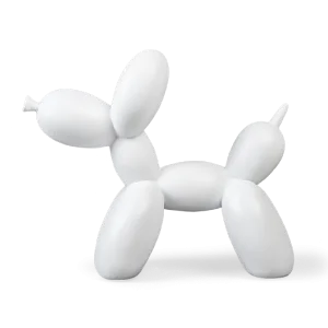 Статуетка декоративна MVM DH-ST-06 Пес з кульки біла (DH-ST-06 WHITE)