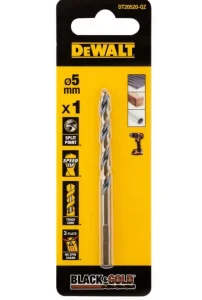 Свердло по металу DeWALT Bkack and Gold HSS-G 5x52x86мм (DT20520)