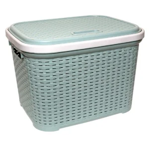 Кошик для білизни Irak Plastik зелений 45x35,5x32,5см 35л (5315)