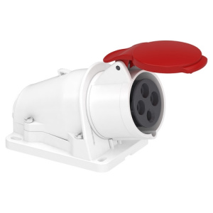 Розетка силова Schneider PratiKa 3Р+PЕ 16А 380В IP44 (PKF16W434)