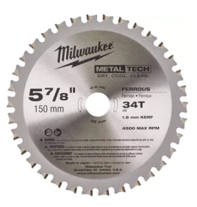 Диск пиляльний по металу Milwaukee 150x20мм (48404080)