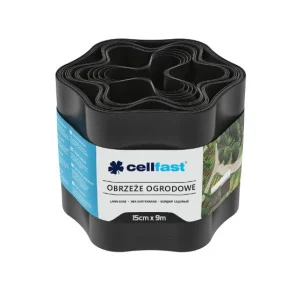 Бордюр газонний Cellfast хвилястий чорний 15смx9м (30-032H)
